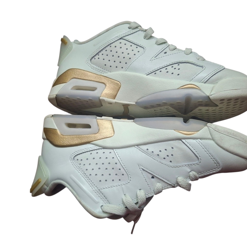 Jordan Athletic Shoes in White and Gold - Picture 2 of 9